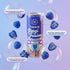 (900mg), (6 Pack) Happie Fungi Fusion Blue Raspberry Sparkling Mushroom Drink with Lion's Mane Cordyceps & Reishi