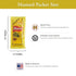 Set: Packets (5.5g) 50 Count CMC 50 packets) Gift Mustard with Spreader in Food-Safe Resealable Bag by Products