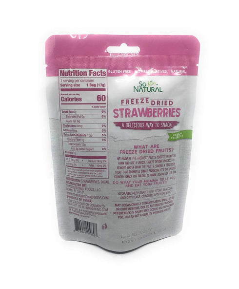 6 Pack) So Natural Freeze Dried Strawberries (Strawberry