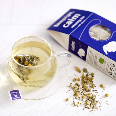 (6 Packs 15 Teapigs Organic Calm Herbal Tea Made With Whole Leaves and Flowers of Tea Bags)