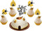 25 Pcs Glitter Bumble Bee Cupcake Toppers, What Will It Bee Cake Topper, Gender Reveal Party Decorations