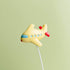 Ercadio 6 Pack Airplane Cake Toppers, 2D Hot Air Balloons Cake Picks for Baby Shower Birthday Party Decorations