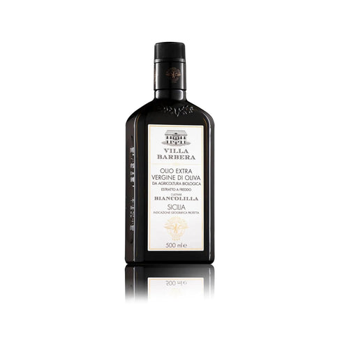 16.9 oz (500ml) 100% Villa Barbera Biancolilla Organic Extra Virgin Olive Oil PGI Sicilia, fl | Cold Extracted | Single