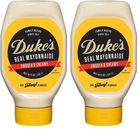 Duke's Mayonnaise Squeeze, 18 oz (Pack of 2)