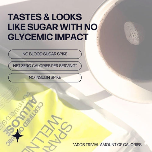 (3lbs Pack) Sparkle Wellness Organic Allulose | A plant-based sugar alternative with zero glycemic impact |