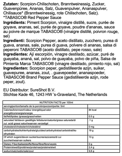 Scorpion Hot Sauce, Tabasco, 5 Ounce