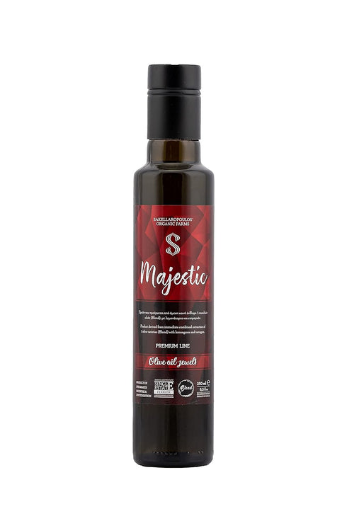 SAKELLAROPOULOS ORGANIC FARMS S Majestic Blend Gourmet Flavored Extra Virgin Olive Oil (Tarragon, Lemongrass)