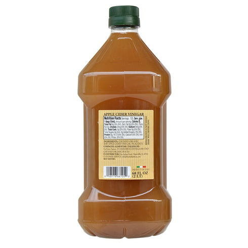 68 oz -100% Organic Apple Cider Vinegar With The Mother USDA Certified Organic - Raw, Unfiltered