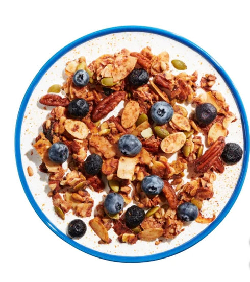 Low Karb 2g 1.37 lb, 22 Oz NuTrail, Keto Blueberry Nut Granola Healthy Breakfast Cereal, Low Carb Snacks & Food