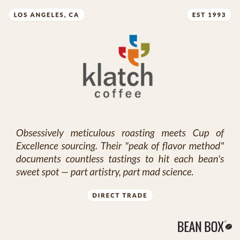 310 Blue Thunder Blend - Roasted by Klatch Coffee - Whole Bean Coffee - Gram Bag