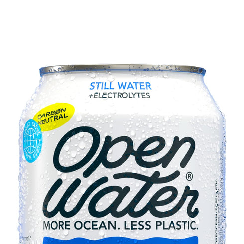 12oz (1 12 7.0 Open Water Still cans case, cans) - Sustainable Aluminum Canned Still Water With Electrolytes - pH