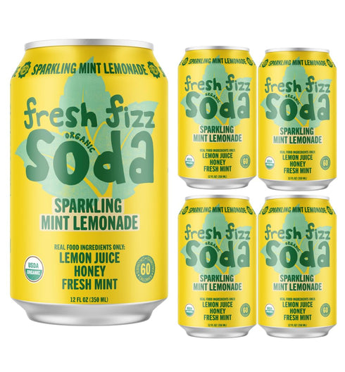 Fresh Fizz Sodas Organic Soda - All Natural Soda Sweetened With Honey, Flavors Include