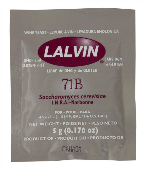 Lalvin UX-Y1XE-IDOI Wine Yeast, 71B Yeast, 10 Packs, Multicolor
