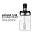 (5 Packs) (9.7oz) BOILING POINT Ramen Kit: Original Wok Noodles & Decorative Glass Spice Jar - Non-Fried Noodles