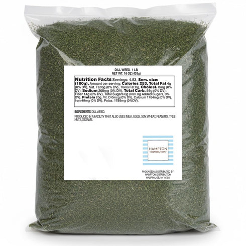 1 Dill Weed, Pound Bulk Bag, Hampton Distribution