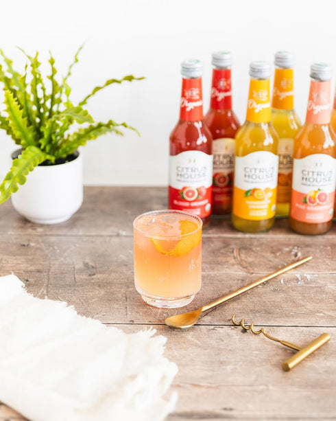 Pack, 9.3 Oz (Pack 12) Citrus House Organic Sparkling Juice, Variety Modern Italian Soda, No Added Sugar, No