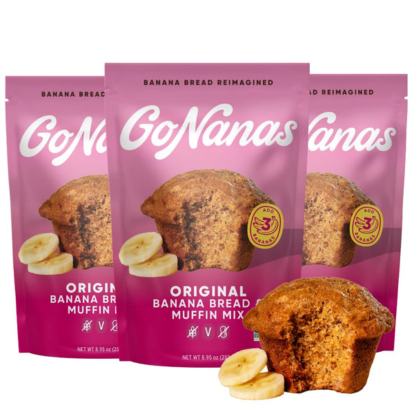 GoNanas Original Oat Flour Banana Bread Mix, Suitable for Plant Based Vegan