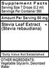 4 oz Nature's Garden - Stevia - Liquid- Single Alcohol Free - Sugar Substitute
