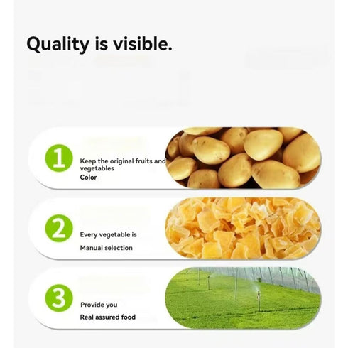 TIVVINK 180g/6.34OZ, Dehydrated Diced Potatoes Dried Potato Pieces,For Hash Browns,Stews,Soups,Home Fries.