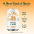 Packed 12oz (12-Cans) OLIPOP Prebiotic Soda Pop, Orange Cream, A New Kind of Soda with Prebiotics, Fiber