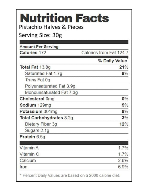 (1 LB) Aiva California Pistachios Halves and Pieces, Pista Raw Unsalted Bulk Pistachio Split Kernels, Bulk Raw