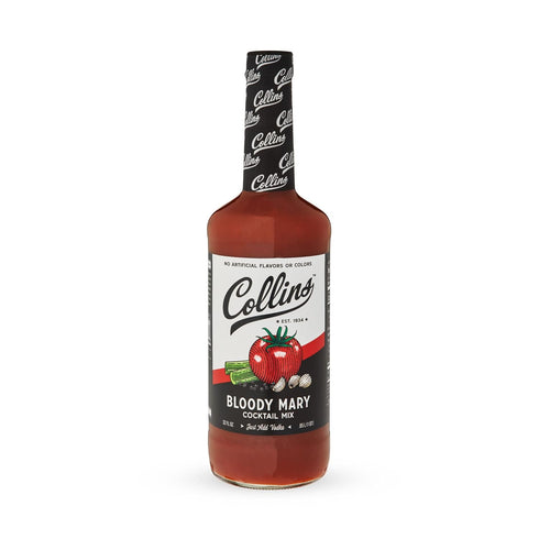 Collins Classic Bloody Mary Mix: Made with Tomato, Garlic, and Spices, 32 fl oz for Brunch Cocktails