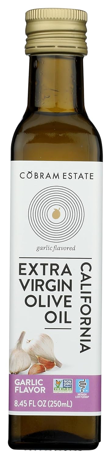 Cobram Estate Garlic Artisan Collection Flavored extra virgin Olive Oil - Low-Fodmap