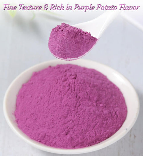 1LB/454g,Natural Premium Purple Sweet Potato Powder Purple Food Coloring,No Additives & Gluten Free.