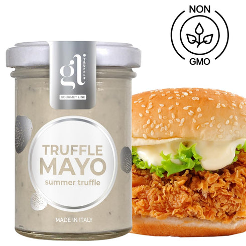 Summer 100g (3.52 oz) GL Truffle GOURMET LINE Mayonnaise with Black Truffles, Truffl Aioli, Gourmet Truffle Mayo
