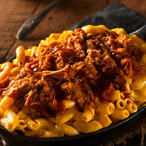 100% 29g Pack 1 8oz Old Hacienda Pulled BBQ Flavored Pork | Shredded Seasoned Pork with Sauce | Fully Cooked & Ready