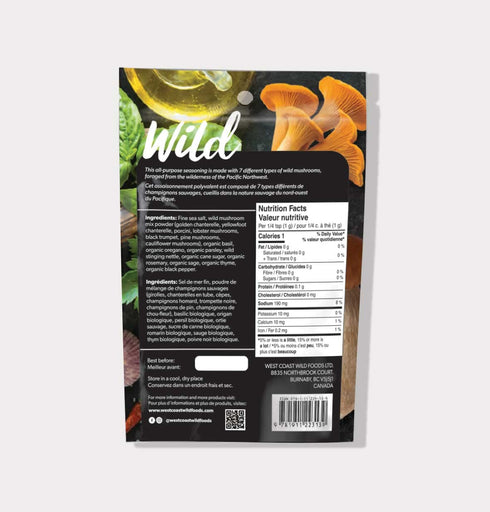 West Coast Wild Foods | Italian Wild Mushroom Seasonings | 84g - 3oz | Premium Grade for Gourmet Recipes