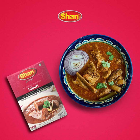 Shan - Nihari Masala Seasoning Mix, 60g - Spice Packets for Meat Stew