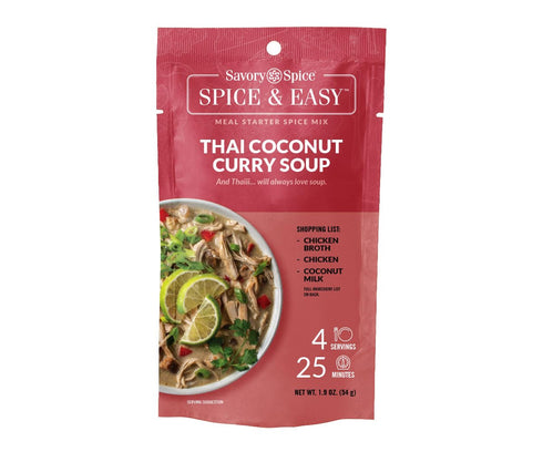Savory Spice Thai Coconut Curry Soup Spice & Easy (1.9 oz) -