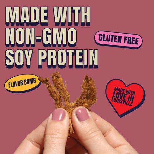 Louisville Vegan Jerky - Maple Bacon Vegan Meat, Lip-Smacking Vegan-Friendly & Vegetarian Jerky, Non-GMO