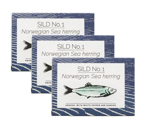Fangst Smoked Herring | Canned Nordic Herring with White Pepper and Ramson