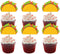 TzTwodcaz 12 Pcs Mexican Fiesta Dessert Cupcake Toppers Taco Cupcake Toppers for Mexican