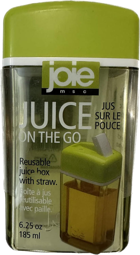 6.25 Joie Juice on the Go, Ounce Reusable Drink Box with Built-In Flip Straw, Leak-Proof, Ideal On-the-Go Container