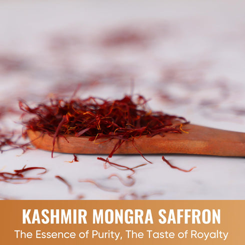 5Senses ((0.14oz/4g)) Kashmir Mongra Saffron | Azafran | Magnum Opus | Premium Grade A Saffron Threads | Whole Red Gold
