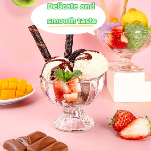GDFFKS 30 100g 3.5 (Pack 6) Ice Cream Mix Kits for Home Ice Cream Makers, Ready in Minutes. Bags, Ounces, Six Flavors