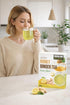 20 Instant Honey Ginger Tea - Lemon Flavor - Fast Dissolving Tea Crystals - Sachets Per Box