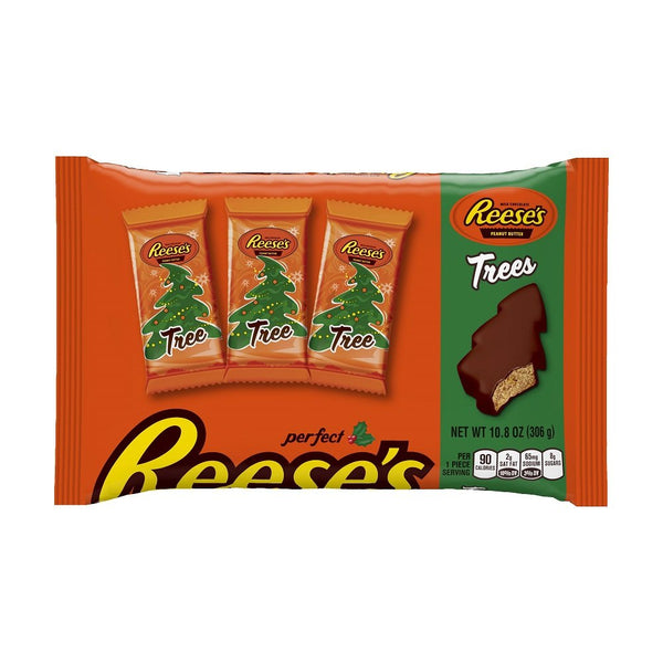 REESE'S Peanut Butter Holiday Trees, Milk Chocolate Covered Peanut Butter Tree Shaped