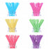 210 Count Colored Lollipop Sticks, 4 Inch, 7 Colors (Rose-red, Blue, Yellow, Purple, Green, Watermelon Red, White)