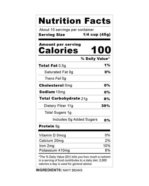 Mikinok Beans 6PK Mikinok Dry Navy Beans