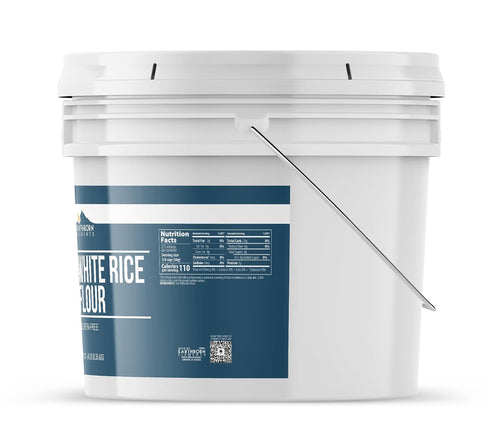 2 Earthborn Elements White Rice Flour Gallon Bucket, Gluten-Free Baking, Always Pure