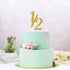 Gold Glitter Half Year Old Cake Topper - Half Year 1/2 Cake Topper for Baby Shower/Birthday Party Decorations