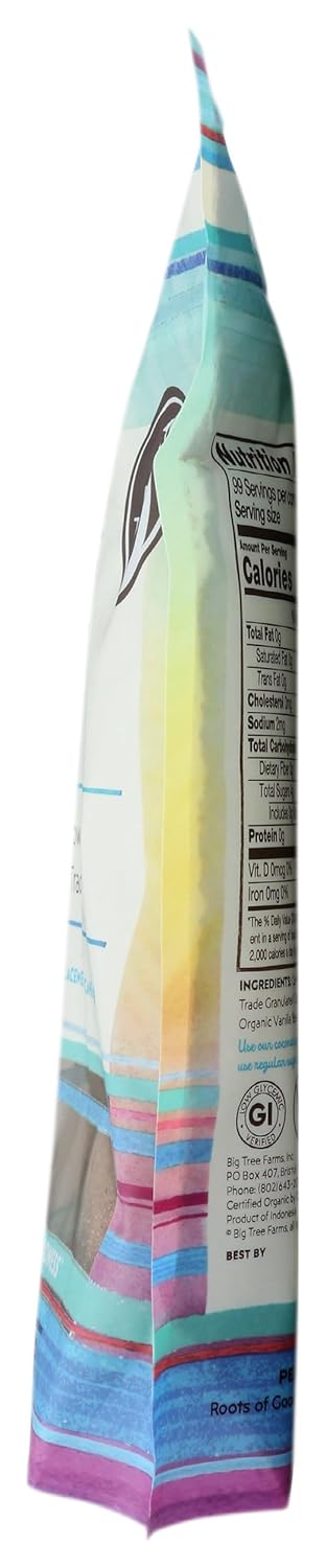 14 OZ BIG TREE FARMS Organic Palm Sugar Vanilla
