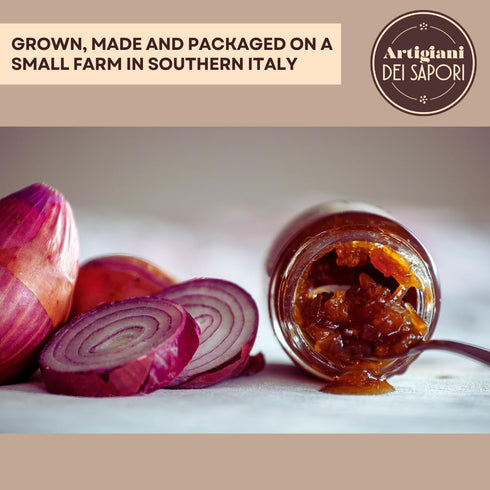6.3 oz, ARTIGIANI DEI SAPORI - Calabrian Sweet Tropea Caramelized Onion Jam, Product of Italy