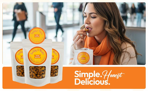 Sally's Nuts (8oz, - Premium Hand Crafted Sweet & Salty Nuts - Vegan, Gluten Free, Preservative Free, Certified Kosher