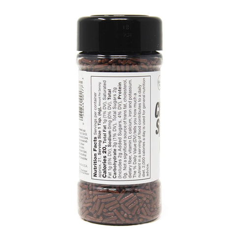 3 oz Badia Chocolate Sprinkles, - Sweet Crunchy Dessert Topping for Cakes, Cookies, Cupcakes, Donuts, Ice Cream