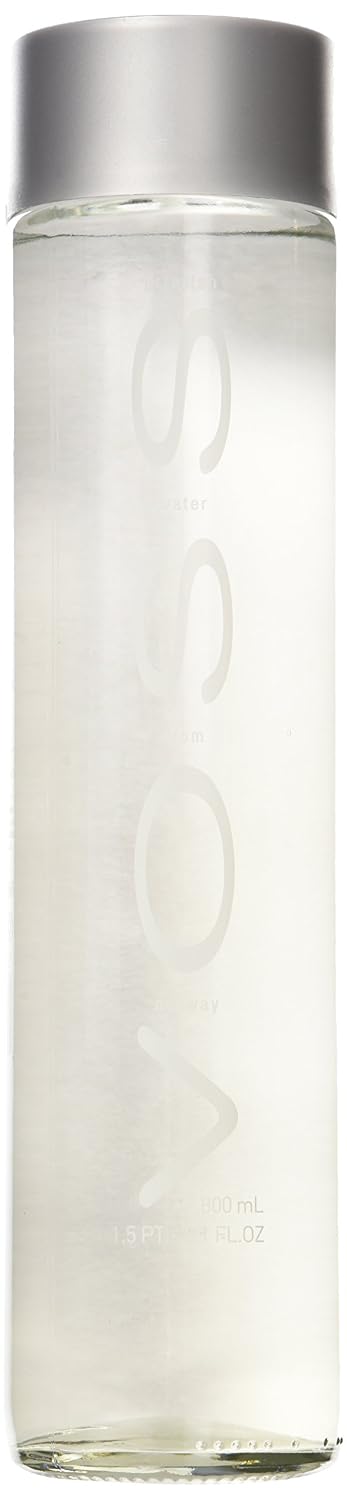 Voss Artesian Still Water From Norway 800 Ml /27oz Glass Bottle